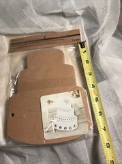 Recollections Wedding Mixed Media Chipboard Album Wedding 7 Pc NWT DIY Craft