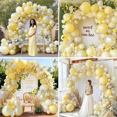 Yellow Balloon Arch Kit Double 5 inches, 12 18