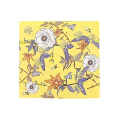 20 Yellow 13×13 in Cocktail Paper Napkins Floral Design Wedding 13″,