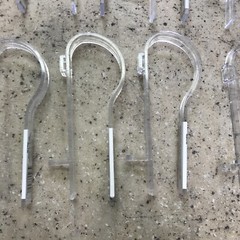 Lot Of 12 Plastic Pew Clips Flower Bow Ect Holders Wedding Decorations Supplies