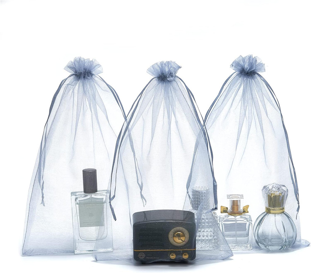 25 pcs 8×12 Inches Drawstring Organza Bags Wedding Party Favor Gift Candy Toys M