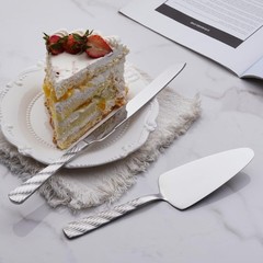 Cuchillo y servidor para pastel de acero inoxidable, cortador de pastel y tarta