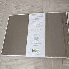 Tessera Publishing Our Wedding Memory Book White Silver Bow Acid Free 42 Pages