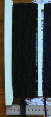 Cotton MESH Braid Lace BLACK 20mm wide 4.4 Metre Lengths C20 SR SideBck