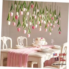 Pack 6 ft Artificial Tulips Hanging Flower Garland Decorations 24 Multi Color