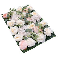 6Pcs Artificial Silk Flower Rose Wall Panels Wedding Party Venue Decor 60*40cm