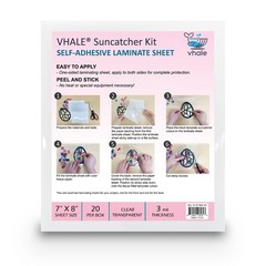 VHALE Glossy Clear Self-Adhesive Overlay Laminating Sheet Contact Papers, 7 X…