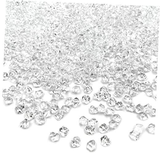 Fake Ice Rocks – 5000 pcs 5x7mm Acrylic Ice Cubes Plastic – 5x7mm