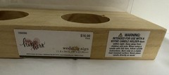Studio His & Hers In Loving Memory Acrylic Sign w/ Wood Base & 3 Candle Holders