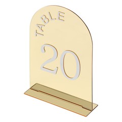 20PCS Gold Table Numbers Acrylic Party Table Numbers Wedding Table Numbers Sign