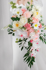 Elegant 16″ Silk Wedding Bouquet for Bride – Perfect for Ceremony & Anniversary