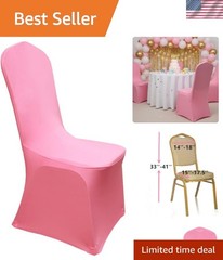 Spandex Chair Cover Chair Decoration for Wedding Banquet Party Light Pink | c…