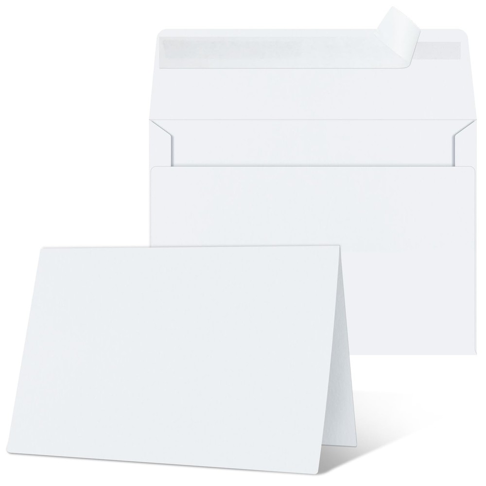 Blank Cards and Envelopes 4×6, 25 Pack White 4.25 x 6.25 inches,