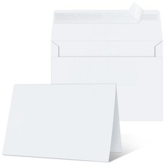 Blank Cards and Envelopes 4×6, 25 Pack White 4.25 x 6.25 inches,