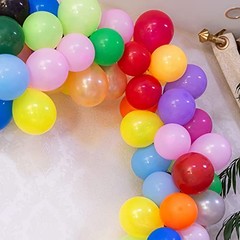 5 Inch Rainbow Balloons, 200Pcs Tiny Balloons Assorted 5inch Mutli Color2