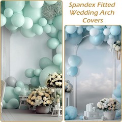 6.6FT Arch Backdrop Stand and Cover Set Wedding Arch Frame for Ceremony Birthday