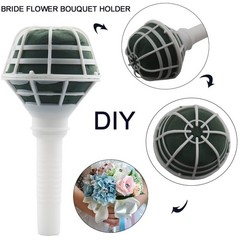 Arlai 2pcs 7.1″ Bridal Bouquet Stand Wedding Bridal Bouquet Holder Foam Flowe…