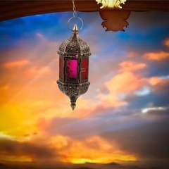 Hanging Hexagon Decorative Moroccan Candle Lantern Holders, Handmade 1pcs Bronze