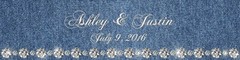 100 Denim and Diamonds Wedding Water Bottle Labels Engagement Party Special