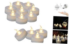 24 Tea Lights Led Flickering with Timer Function (6 hrs on, 18 hrs off),