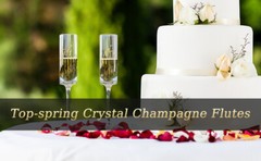 Mr & Mrs Champagne Flutes Set of 2, 7.1Oz Crystal Glassware for Engagement Party
