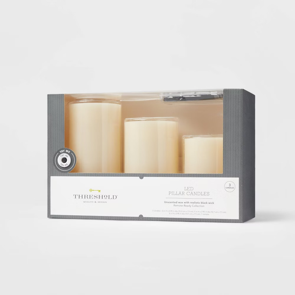 3pk 3» x 4» 3» x 5» 3» x 6» LED Flameless