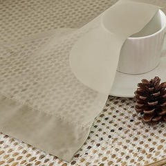Sheer Curtains 63 Inches Long 2 Panels Set, Semi 40″W x 63″L (Pack of 2) Taupe