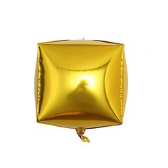 14×14-Inch 4D Cube Mylar Foil Balloon Party Wedding Event Decorations Supplies