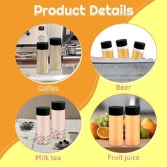 28 Pcs Empty Sensory Bottles with Lids, 10 oz/ 300 ml Leakproof Clear clear