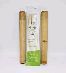 Wedding Bamboo Mr. + Mrs. Toothbrushes & Holders