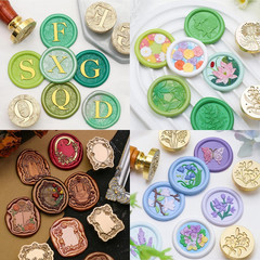 300Pcs Wax Seal Beads Set with Non-Slip Melt Spoon and Candles, Olive Green Seal