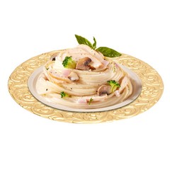 100PCS Gold Charger Plates 13 in Round Plastic Gold Chargers for Dinner Plates