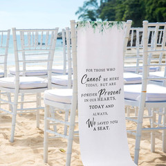 Reserved Memorial Wedding Chair Sign save a Seat for Someone in Heaven Loving Me