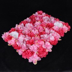6pcs Artificial Flower Wall Panel Artificial Rose Red Flower Wall Decor 60*40cm