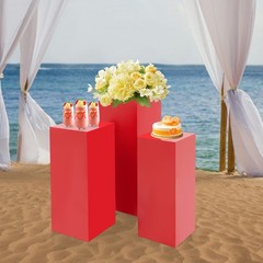 3PCS Iron Display Pedestal Stand, Display Pillars for Birthday Party Wedding NEW
