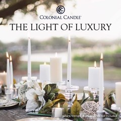 Colonial Candle Bayberry Scented Taper Candle, Virtually 10 In,