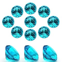 Sky Blue Acrylic 25mm Wedding Table Scatters – Clear Acrylic Diamonds