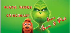 30 Mini Wine/Water Bottle Labels Christmas Holiday Grinch Other Designs