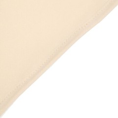7 ft x 3 ft BEIGE Matte Fitted Spandex Half Moon Arch Stand Cover Wedding