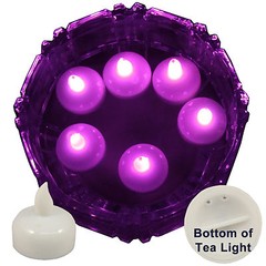 FREESH 6X Waterproof LED Floating Tealight Flameless Candle Wedding Party Pink