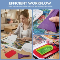 400Pcs Diamond Painting Release Paper: Double-Sided Non-Stick Pre-cut Cover S…