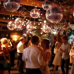 Yescom 12″ Large Disco Ball Mirror Big Hanging Glass for Party Events Wedding