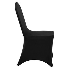 50PCS Stretch Spandex Folding Chair Covers Black Durable Decoration Formal