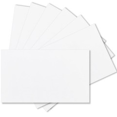 100 Pack 3×5 Index Cards Blank Note Cards, 250 GSM/92 lb Thick White Cardstoc…