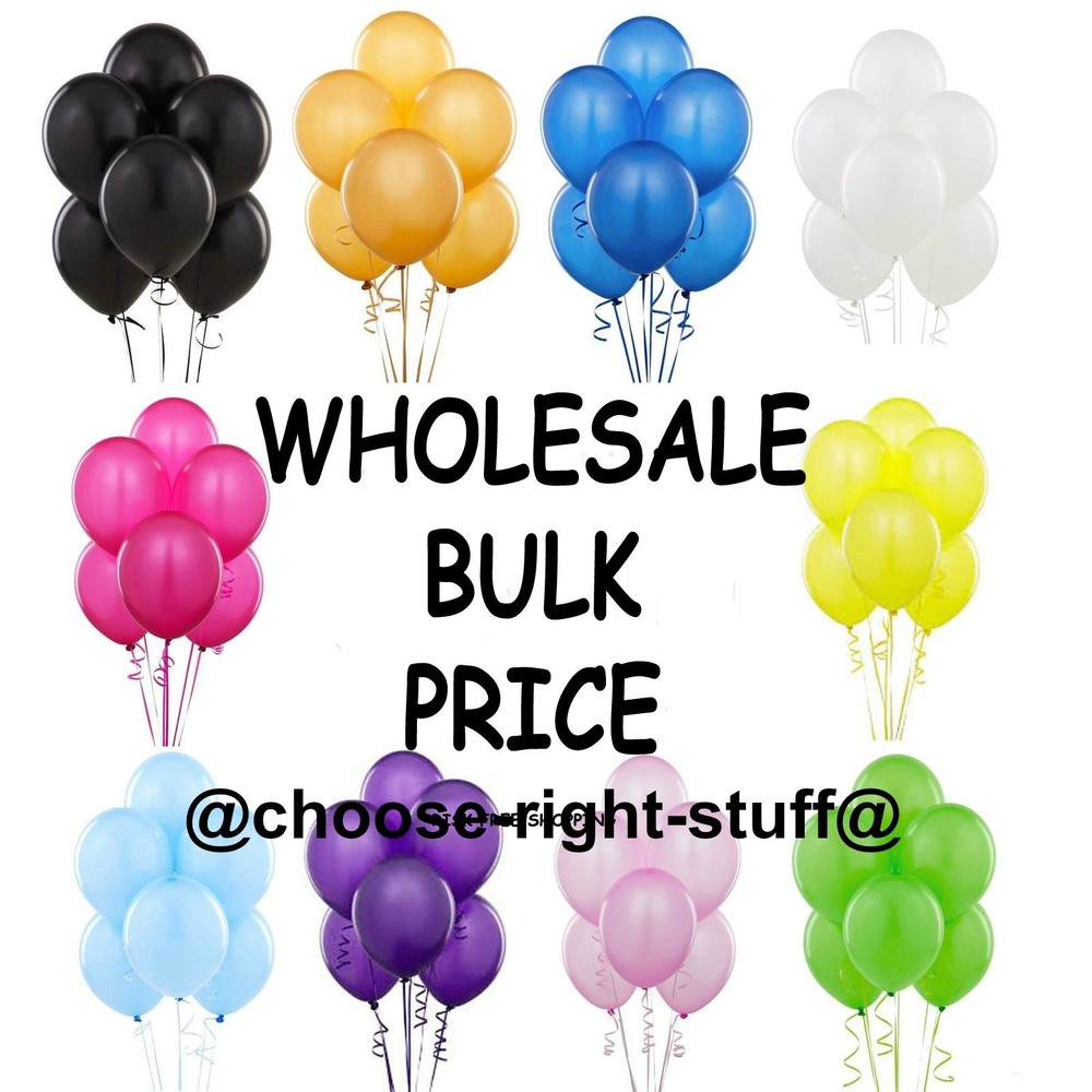 WHOLESALE BALLOON 100-5000 10″ Latex JOB LOT High Quality Any Occasion BALLON