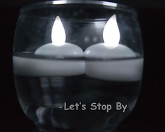 12 Floating waterproof LED tealight Flameless Candle Battery operated tea lights