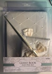 Wedding guest book and pen set (BRAND NEW)