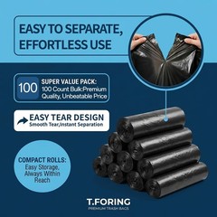 55-60 Gallon Trash Bags Heavy Duty 2.1 Mil – 39»x55» 100 Count Extra Thick …