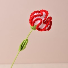 10Pcs Handwoven Carnation Flower,Knitted Carnation Flower Carnation(10colors)