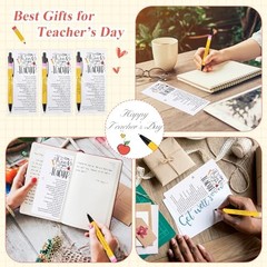 Teacher Appreciation Gifts Bulk Thank You Teacher Ballpoint Pens Cards and 30